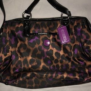 Coach Ocelot Small Handbag Used